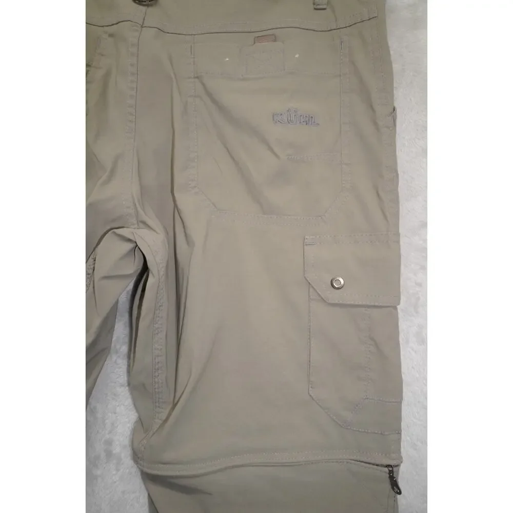 KUHL Convertible Hiking Pants Men’s 32x30 Zip Off Cargo Outdoor Trail Travel
